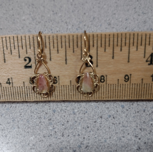 Firm Final!*Gold filled tourmaline earrings (14k)Oct Birthstone - Picture 2 of 2